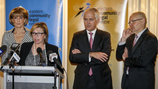 Australian of the Year Rosie Batty speaks during the announcement. 