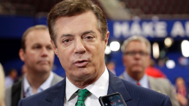 Also at the meeting, former Trump Campaign Chairman Paul Manafort.