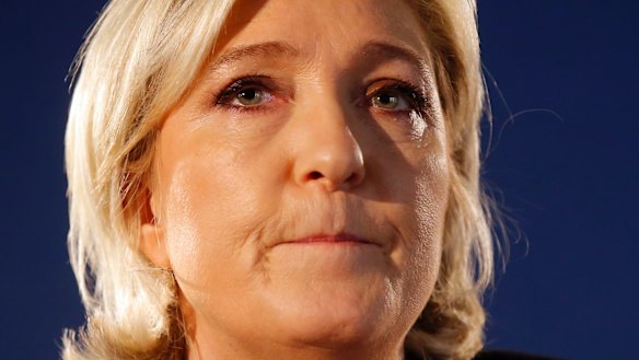 Far-right leader and candidate for the presidential election Marine Le Pen.