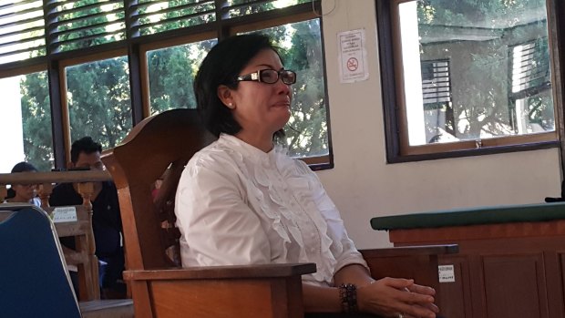 Noor Ellis in the Denpasar District Court in May.