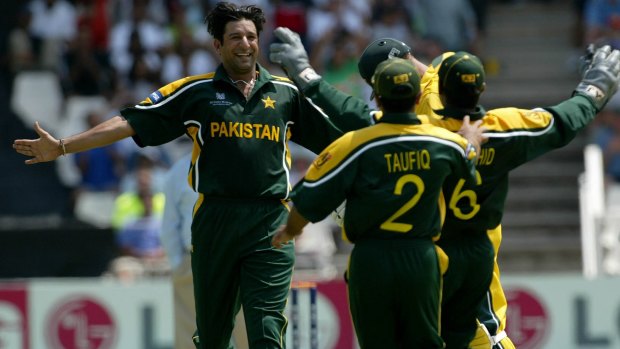 Legend: Wasim Akram led the fearsome Pakistani attack for more than 15 years.