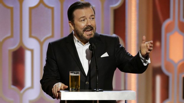 Ricky Gervais, hosting the 2016 Golden Globe Awards, turned the night into a celebrity roast.