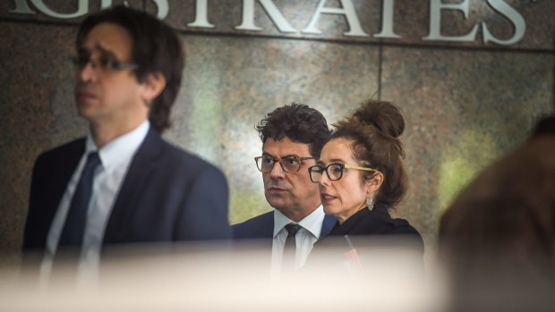 Actor Vince Colosimo arriving at court on Friday.