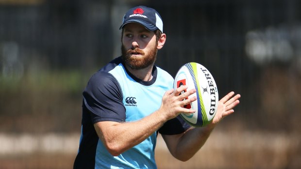 Comeback: Bernard Foley trains with the Waratahs ahead of Sunday's match against the Reds.