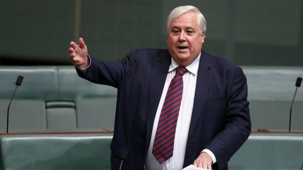 Palmer United Party leader Clive Palmer: "You can assume the Prime Minister is back in control."