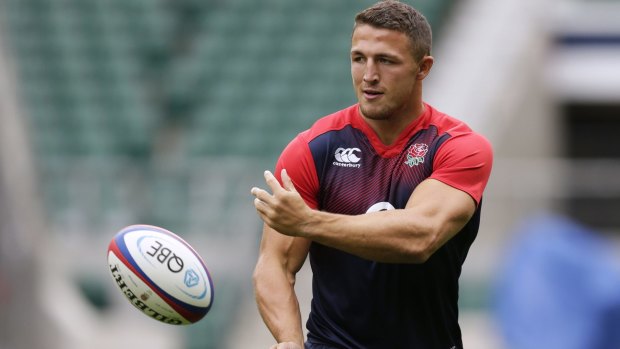 News to him: Sam Burgess has poured cold water on claims he will return to the NRL after the World Cup.