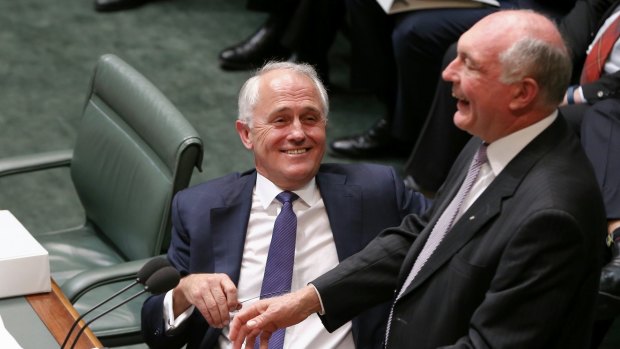 Prime Minister Malcolm Turnbull with deputy Warren Truss..