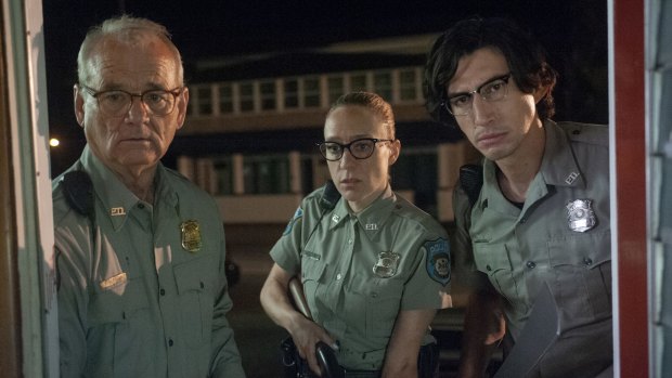 (L to R) Bill Murray as "Officer Cliff Robertson", ChloÃ« Sevigny as "Officer Minerva Morrison" and Adam Driver as "Officer Ronald Peterson" in writer/director Jim Jarmusch's THE DEAD DON'T DIE, a Focus Features release.  Credit : Abbot Genser / Focus Features  Â© 2019 Image Eleven Productions, Inc. Sydney Film Festival 2019. Supplied Film Stills.