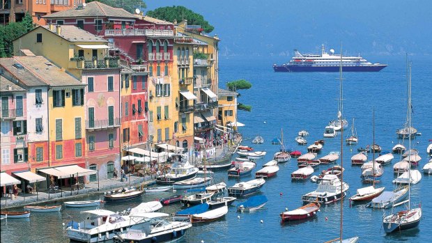 SeaDream off the Italian coast.