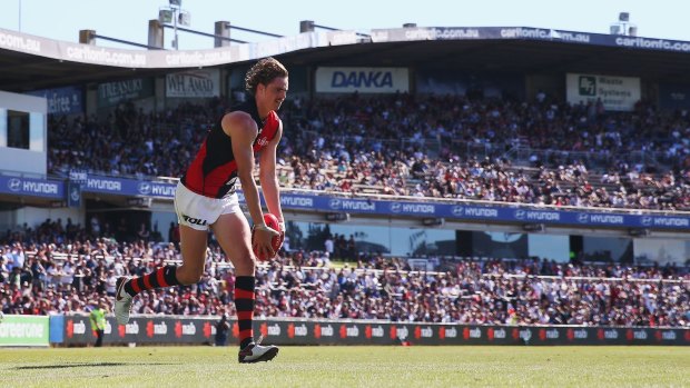 Big goals: One of Joe Daniher's aims is to make his suspended teammates want to come back to Essendon 