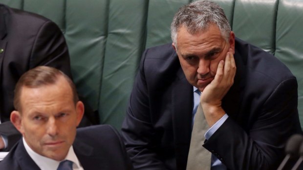 Budget woes leave Abbott vulnerable: Prime Minister Tony Abbott and Treasurer Joe Hockey.