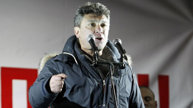 Russian opposition leader Boris Nemtsov.