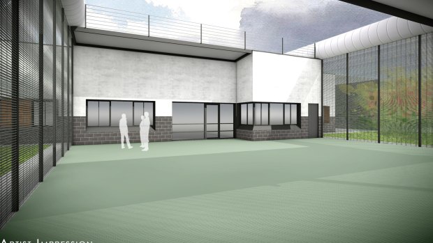An artist impression of the inside of the new youth prison to be built in Werribee South