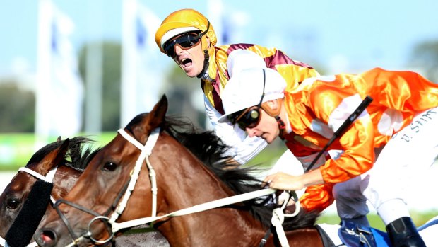 Great ride: Hugh Bowman rides Preferment to win The BMW at Rosehill.