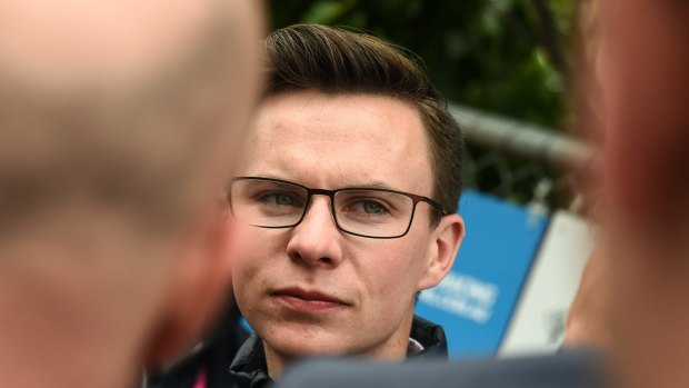 Family affair: Joseph O'Brien is the youngest trainer to prepare a Melbourne Cup winner following Rekindling's victory on Tuesday.