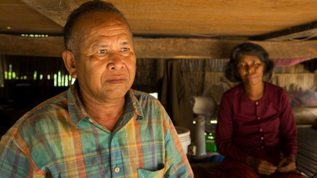 Without his sight, Ngin Chan was completely dependent on his wife Phork, right at their home in Kampong Chhang province.