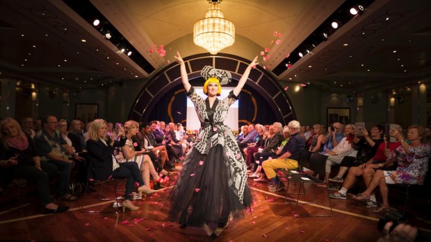 Dame Zandra Rhodes' catwalk show Transatlantic Dreams is one of the events being held during Cunard's Transatlantic Fashion Week. The voyage will set sail from Southampton on the 1st September and will arrive in to New York City for the start of New York Fashion Week on the 8th.
