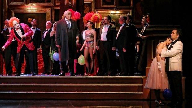 Opera Australia's 2018 production of Rigoletto, directed by Elijah Moshinsky.