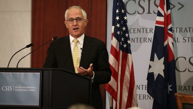 Prime Minister Malcolm Turnbull was insightful and eloquent in Washington, as well as being breathtakingly hypocritical.