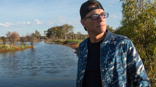 Jean-Claude Van Damme at the White Leeds Arid Wetlands near Broken Hill.