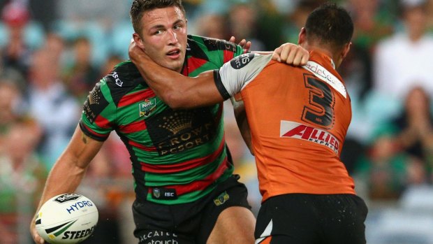 Lasting effect: Maguire suggested Sam Burgess' round three neck injury may have affected his confidence.