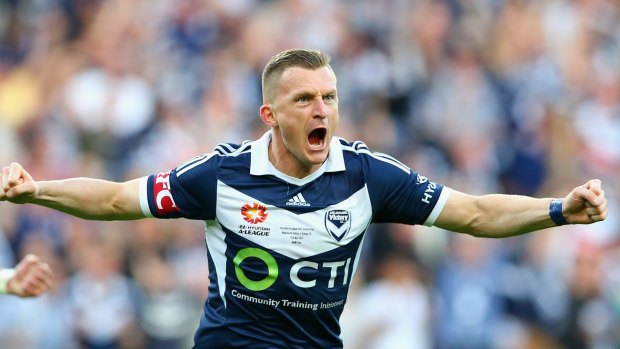 Turned the corner: Besart Berisha believes there are better times ahead for Melbourne Victory.