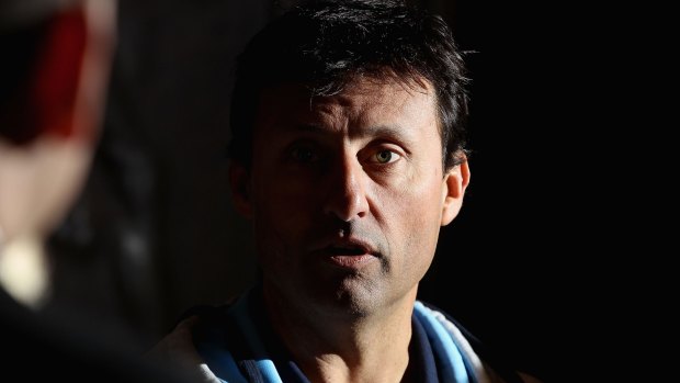 Shadow boxer: NSW coach Laurie Daley.