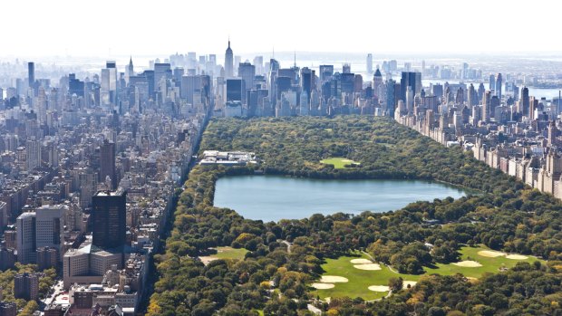 Manhattan and Central Park.
