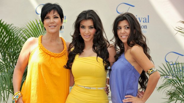 Kris Jenner, Kim Kardashian and Kourtney Kardashian who feature in hayu's Keeping Up with Kardashians. 