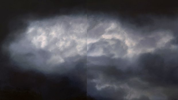 Alicia Mozqueira, Outskirts of Oaks Estate in Dawn and Dusk: paintings at Beaver Galleries
