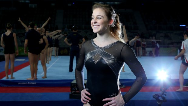 Disappointed: Lauren Mitchell  at the 2016 Australian Gymnastics Championships in May .
