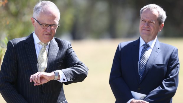 Prime Minister Malcolm Turnbull and Opposition Leader Bill Shorten. 
