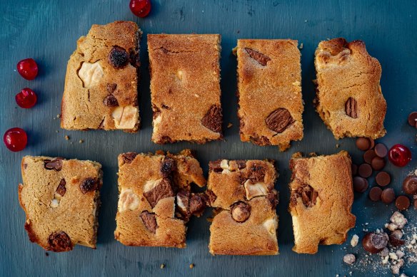 Christmas carnage blondies.