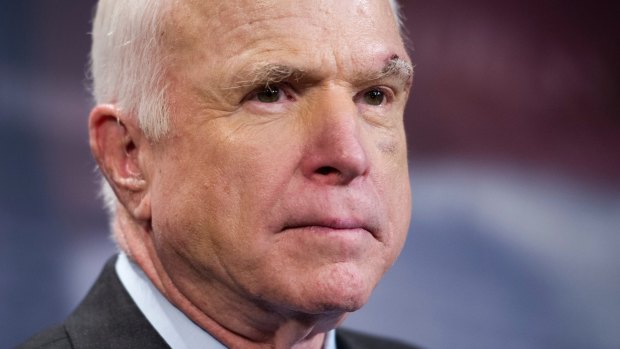 John McCain returned to Capitol Hill after being diagnosed with an aggressive type of brain cancer.