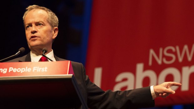 Bill Shorten announced his party's negative gearing policy at the NSW Labor conference at Sydney's Town Hall at the weekend. 