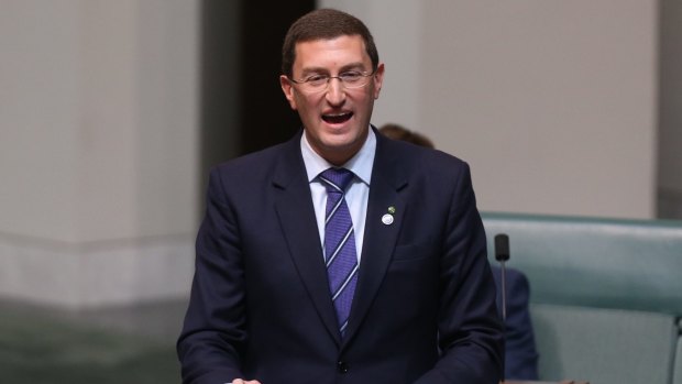 Julian Leeser delivers his first speech at Parliament House on Wednesday.