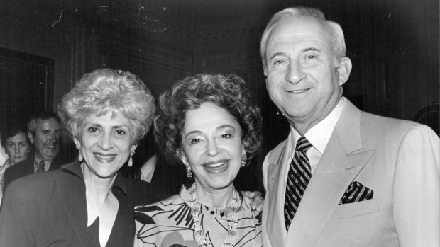 Betty Sembler, Lady (Mary) Fairfax and American ambassador, Mel Sembler. February 25, 1993.