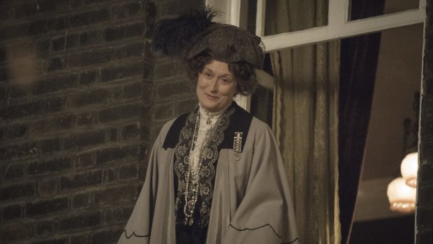 Meryl Streep as Mrs Pankhurst in the film Suffragette.