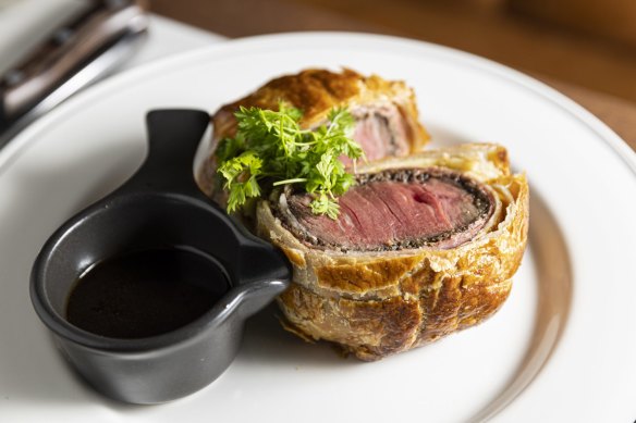 Go-to dish: Beef Wellington.