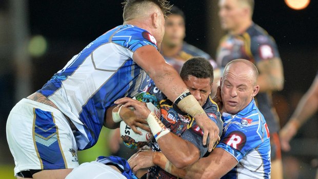 Beware of the wrestle: Players must work harder at the ruck says All Stars coach Wayne Bennett. 