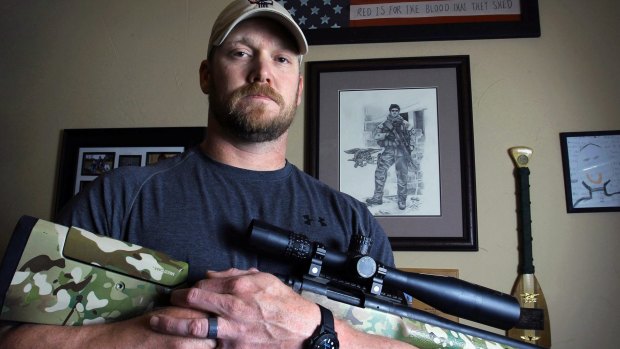 Chris Kyle, a former Navy SEAL and author of the book <i>American Sniper</i>, in 2012. 