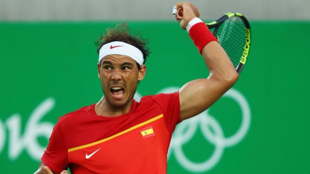 Popular: Rafael Nadal won over the Brazilian crowd during his Olympic quarter final clash