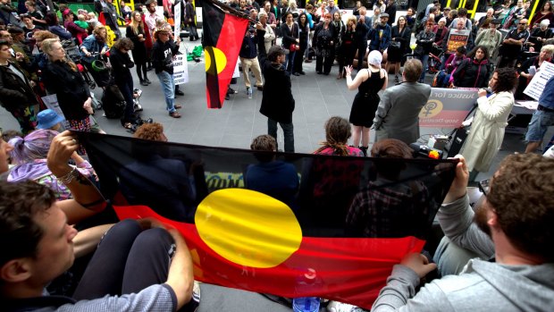 More than 11,000 people are expected to rally in the CBD from 4pm against the forced closure of remote Aboriginal communities. 