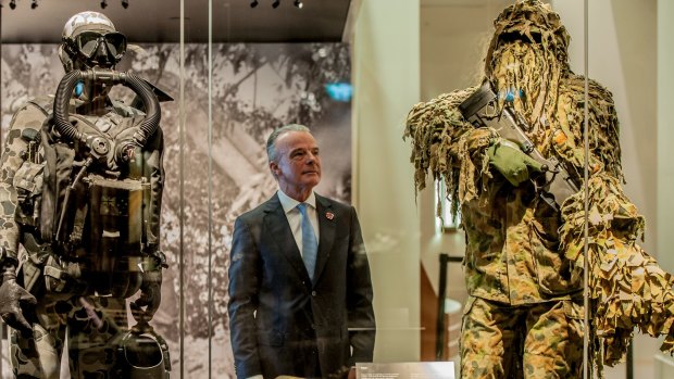 Dr Brendan Nelson, Director of the Australian War Memorial, at the launch of the new Australian Special Forces exhibition.