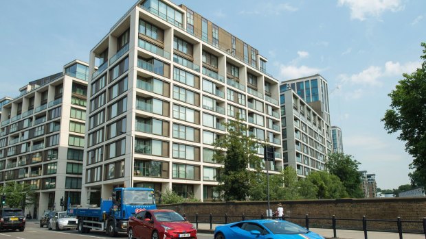 Spartments in the In a city with an affordable housing shortage: a new development planned, in Kensington, west London.
