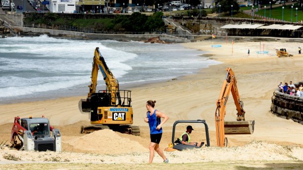 The big clean up at Coogee Beach.