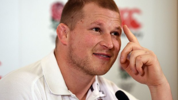 All smiles: England's new captain Dylan Hartley.