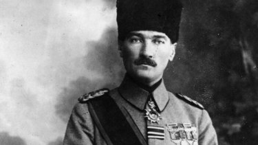 Turkish statesman Mustafa Kemal Ataturk, circa 1920.