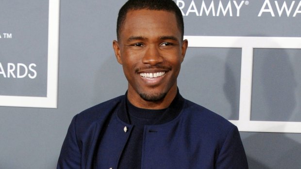 Frank Ocean at the 2013 Grammy Awards where he picked up two gongs.