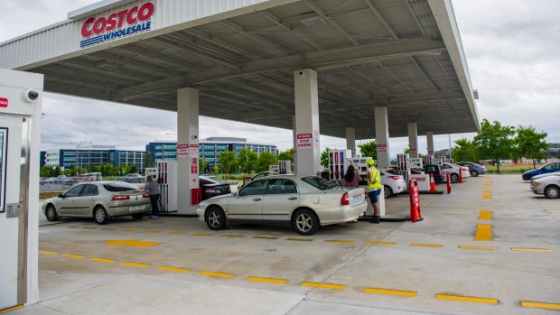 After filling up at the Costco service station in Majura Park, Tina Tian was charged more than $200,000.